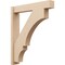 Ekena Millwork 6-in W x 32-in D x 38-in H Balboa Block Rough Cedar Woodgrain TimberThane Outlooker, Primed Tan OUTUR060X32X38BOA44RCPR - alternate 1